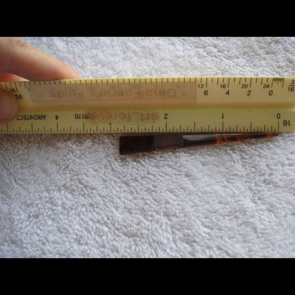 Goody 1999 Plastic Hair Barrette Stick Through Pin Heart Tortoiseshell Brown - Picture 3 of 9